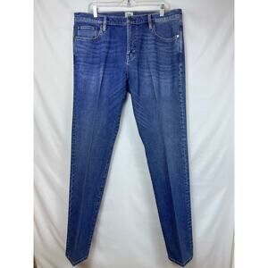 Flint and Tinder Mens Size 36 x 32 Blue Slim Fit Straight Leg Preppy Denim Jeans